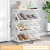 Simple Household Folding Shoe Rack Multi-Layer Economical Retractable Storage Rack Dormitory Door Cross Assembled Shoe Cabinet Wholesale