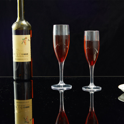 Acrylic Champagne Glass High Transparent Plastic Drop-Resistant Goblet Wine Glass Brandy Bar Liquor Cup