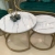 Light luxury stone plate console tables