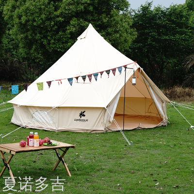 Chanodug Yurts Tent Outdoor Large Camping Thickened Luxury Tent Rainproof Moisture-Proof 2043 Canvas