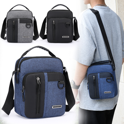 Oxford Cloth Men's Shoulder Bag Casual Messenger Bag Fashion Men's Bags Canvas Cross-Body Trendy Men's Vertical Small