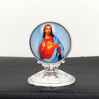 Religious Holy Statue of Jesus Car Desktop Metal Ornaments