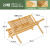 Dish Rack Draining Rack Kitchen Double-Layer Plate Storage Rack Bowl Rack Drying Rack Bamboo Ventilation Storage Rack