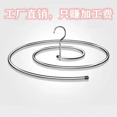 Factory Direct Supply Mobile round Stainless Steel Spiral Hanger TikTok Hanger Quilt Fantastic Spiral