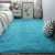 Mat Silk Wool Carpet Solid Color Carpet Long villi Carpet Living Room Carpet Bedroom Bedside Window Rug Non-Slip Mat