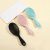 Elastic Paint Massage Fluffy Mosquito-Repellent Incense Comb Relaxer Curling Comb Hollow Plastic Curved Logo Runway Comb