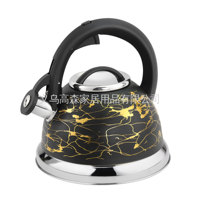 Hausroland Stainless Steel 304 Whistle Kettle Large Capacity Gas Induction Cooker Household Sound Kettle