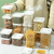 Sealed Jar Cereals Kitchen Food Storage Transparent Plastic Tank Box Snack Dry Goods Tea Storage Jar