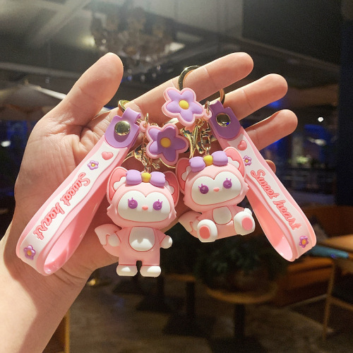 Linna Beier Fox Key Chain Car Chuansha Daji Key Pendants Cartoon Hanging Ornaments Keychain Doll Bag