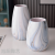 Simple Modern Marble Texture Ceramic Vase Flower Domestic Ornaments Water Storage Vessel Green Plant Container