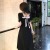 French Retro Dress Long Summer Black Dress Woman Square-Neck Inspirational Design Stylish Niche Overknee Dress Fashion