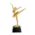 Dance Trophy Small Gold Statue Dancing Gold-Plated Resin Creative Latin Yoga Ballet Art Children Training