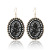 15 Color Winding Dreamcatcher Woven High Profile Large Earrings Women's Oval Pattern Light Earrings European and American Wholesale