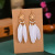 Hollow Feather Earrings Mixed Color Ethnic Style Tassel Long European and American Earrings Bohemian Bead Ear Jewelry Wholesale