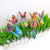 6+8 Double-Layer Starry Butterfly Garden Plug-in Decorative Crafts Flower Holder Floor Outlet
