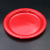 Disposable Plastic Plate 7-Inch Red Large Dish Fruit Plate Salad Steak Western Cuisine Plate Round Wholesale