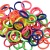 100 Bags Mixed Color Headband Towel Ring Seamless High Elastic Hair Accessories Hair Ring Ponytail Tie Hair Soft Rubber Band