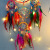 Cross-Border Supply for Colorful Creative Dreamcatcher Mori Style Net Plate Feather Ornaments Home Wind Chimes Automobile Hanging Ornament