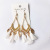 Retro Ethnic Style Long Fringe Earrings Women's Leaf Water Drop Antique European and American Style Earrings Cross-Border Fashion New