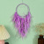 Fairy Feather Dreamcatcher DIY Handmade Ornaments Creative Birthday Gift Room B & B Solid Color Decorations Wholesale