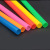 Spot Color Disposable Flat Straw Bubble Tea Thick Straw 11 * 210mm Plastic Straight Tube 100 Pcs