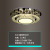 Modern Crystal Ceiling Fixture Flush Mount Chandelier LED Lighting For Bedroom