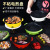 Factory Direct Supply Cross-Border Electric Baking Pan Multi-Functional Convenient Barbecue Oven Frying Pan Takeaway 