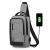 Bag Shoulder Bag Fashion Brand Large-Capacity Backpack New Men's Charging Business Casual Multifunctional Chest Bag Men