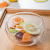 Transparent Fruit Salad Bowl Borosilicate Hot Glass Tableware High Temperature Double Glass Bowl