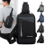 Men's Crossbody Shoulder Bag  Trends Chest Bag Simple Baita Niche Large Capacity Multi-Functional Messenger Bag