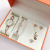 Cross-Border Fashion Bracelet Watch Women + Necklace + Bracelet + Ring + Earrings Gift Box Love Jewelry Gift Watch