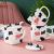 Cute Cartoon Cow Expression Ceramic Cup Creative 3D Calf Ear Mug with Cover Spoon Men and Women Couple's Cups