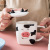 Cute Cartoon Cow Expression Ceramic Cup Creative 3D Calf Ear Mug with Cover Spoon Men and Women Couple's Cups