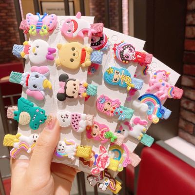 Korean Trending Cartoon Fruit Barrettes Set Baby's Bag Cloth Clip Children's Hair Accessories