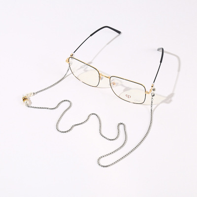 Simple Fashion Retro Anti-Drop Glasses Cord Women's Sunglasses Halter Men's Sports Anti-Lost Anti-Fall Reading Glasses Lanyard