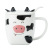 Cute Cartoon Cow Expression Ceramic Cup Creative 3D Calf Ear Mug with Cover Spoon Men and Women Couple's Cups