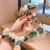 Summer Children's Sweet Large Intestine Ring Korean Little Girl Flower Streamer Hair Tie Rope Girls' Ponytail Hair Ring Trendy Hair Accessories