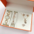 Cross-Border Fashion Bracelet Watch Women + Necklace + Bracelet + Ring + Earrings Gift Box Love Jewelry Gift Watch