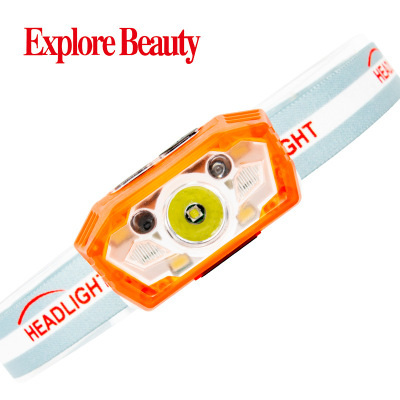 Factory Direct USB Rechargeable Long-Range Head-Mounted Fishing Headlight Led Wave Induction Mini Headlamp