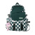 Simple Junior and Middle School Students Schoolbag Men's and Women's Same Classic All-Match Plaid Japanese Style Cute Backpack