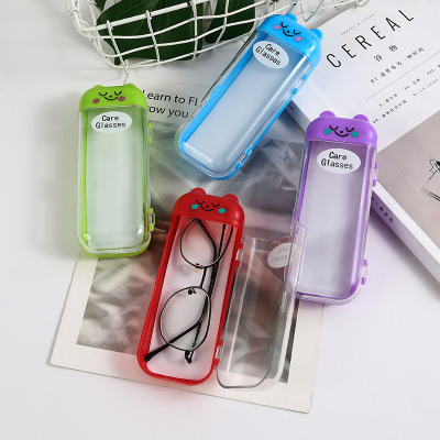 Wholesale Customized Plastic Box Optical Vintage Myopia Plate Glasses Box Student Men and Women Can Do Store Name