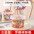 Disposable Pevuvian Apple Herb Powder Bowl Cold Drink Fruit Fishing Milk Tea and Coffee Cups to-Go Box Commercial round Special Ice Powder Cup with Lid