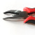 Black and Red Non-Slip Handle Elbow Hair Extension Pliers No Rust with Teeth Angle Jaw Tongs Mini Hair Extension Pliers Wig Hair Extension Pliers
