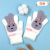 Children's Warm with Velvet Thickened Cold Protection Finger Knitted Cartoon Gloves