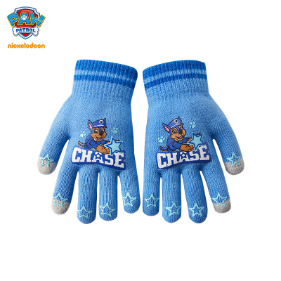 PAW Patrol Five-Finger Children's Boys and Girls Same Cute Printed Knitted Warm Gloves
