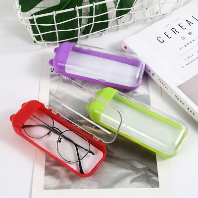 Wholesale Customized Plastic Box Optical Vintage Myopia Plate Glasses Box Student Men and Women Can Do Store Name