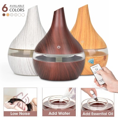 5v300ml Wood Grain Domestic Humidifier Colorful Aroma Diffuser USB Humidifier Car Humidifier Atomizer