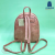 Trendy Women's Backpack New Lightweight Casual PU Leather Schoolbag Solid Color Multilayer Simplicity Fashion Small Bag