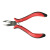 Black and Red Non-Slip Handle Elbow Hair Extension Pliers No Rust with Teeth Angle Jaw Tongs Mini Hair Extension Pliers Wig Hair Extension Pliers