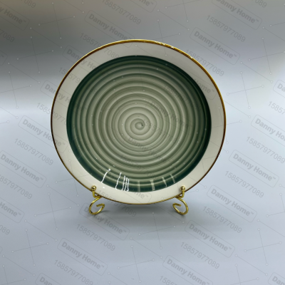 Plate Ceramic Plate Household Ceramic Plates Soup Plate Factory Direct Wholesale Spot Plate